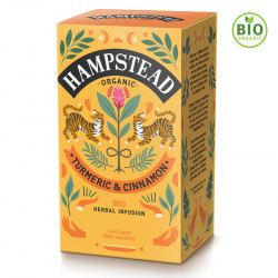 Hampstead Tea Turmeric Cinnamon Organic Infusion 20 Teabags