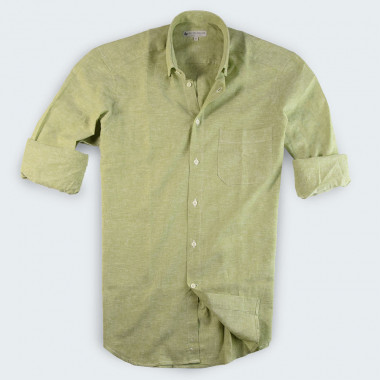 Chemise ml lin vert he23 ooi