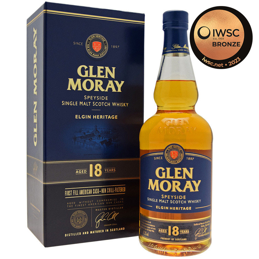 Glen Moray 18 ans 70 cl 47.2° - Speyside - Le Comptoir Irlandais