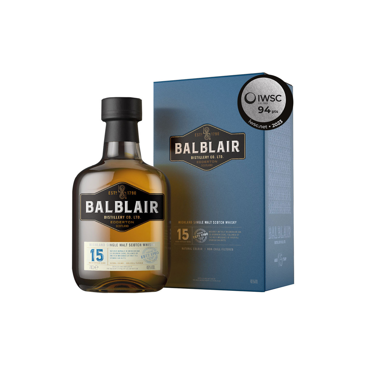 Balblair 15 ans 70cl 46°