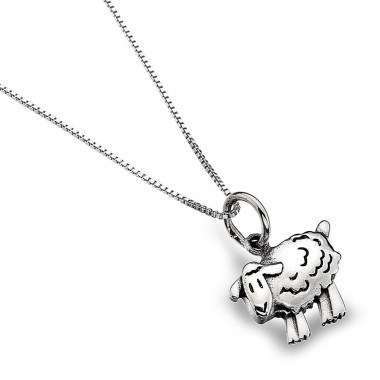 Silver Sheep Necklace