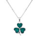 Green Shamrock Necklace