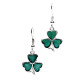 Green Shamrock Earrings