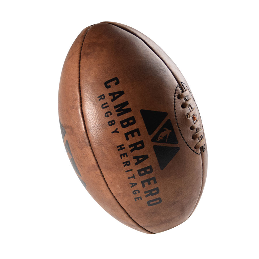 Ballon de Rugby Vintage en Cuir Camberabero - Ballons de rugby