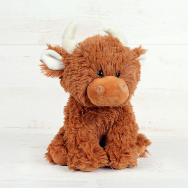 Peluche Vache Ecossaise Moyen Modèle