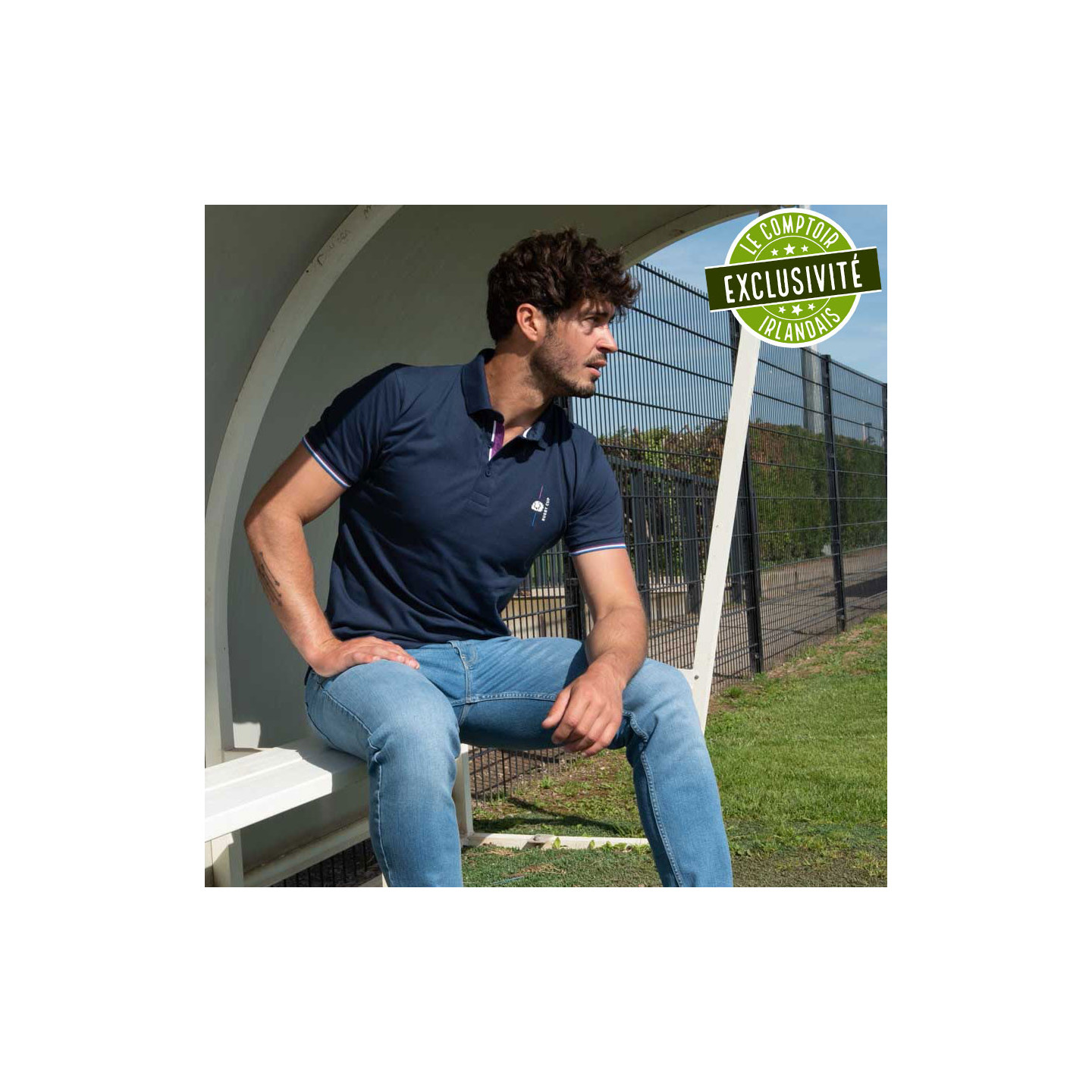 Polo MC Coupe Du Monde Ecosse Marine Camberabero