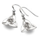 Trinity Knot Silver Earrings