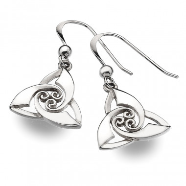 Boucles d'oreilles Argent Trinity Knot