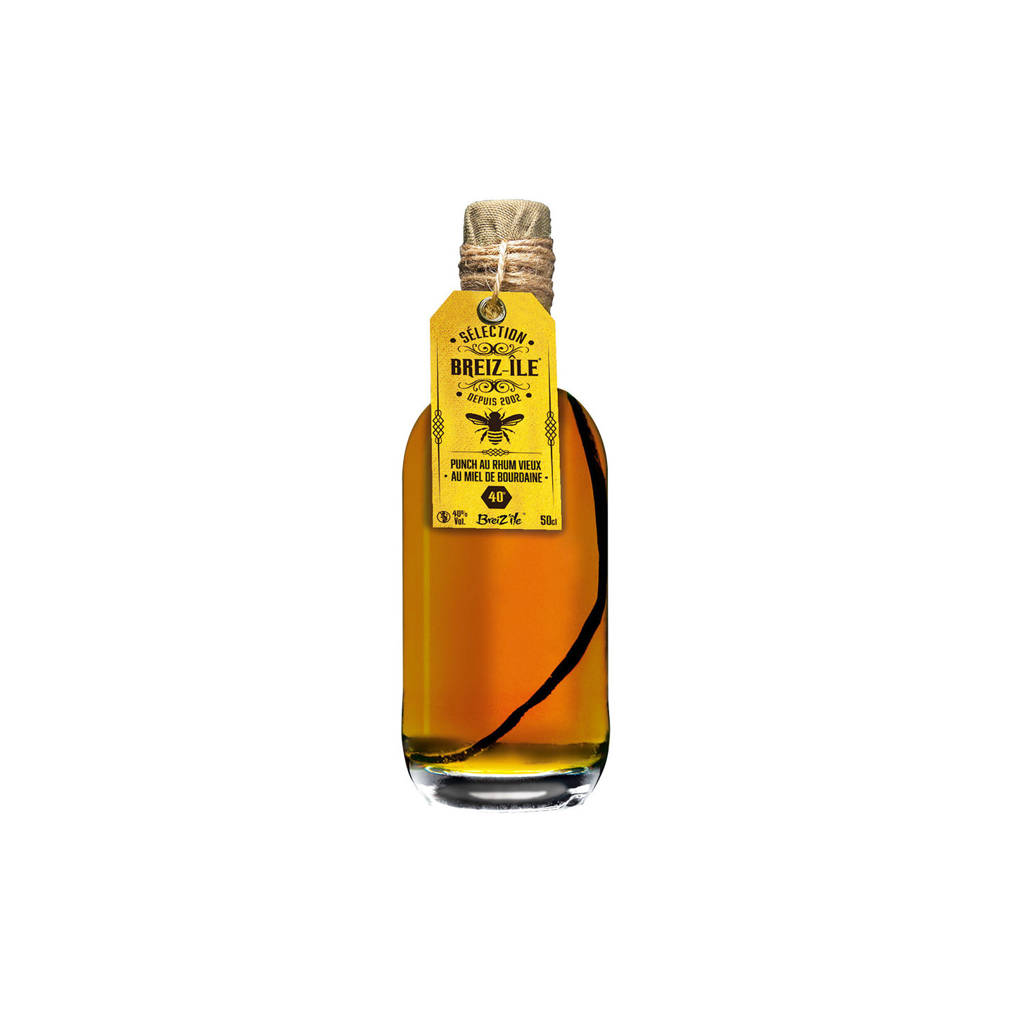 Breiz'île Old Rum and Bourdaine Honey 50cl 40° - Le Comptoir Irlandais