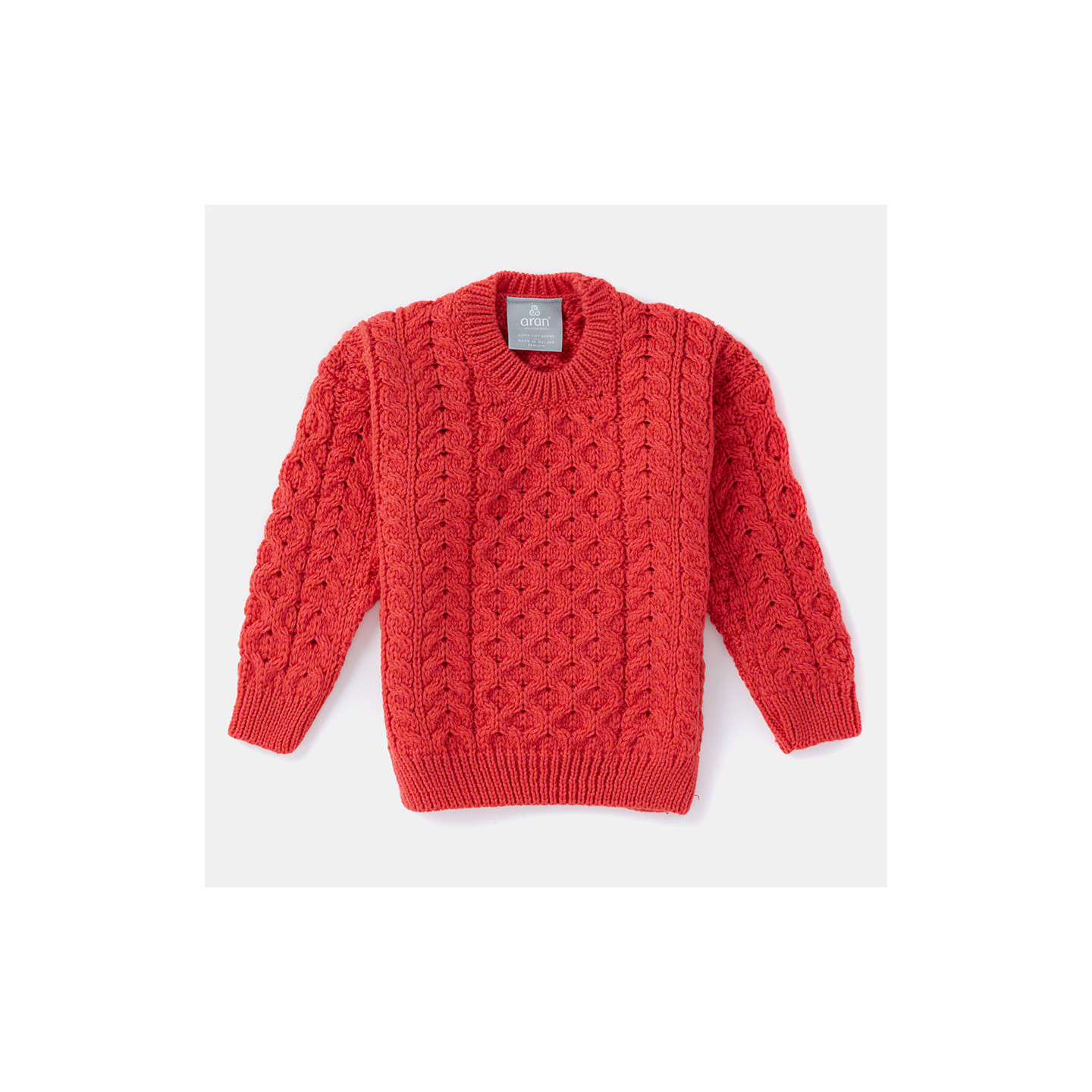 Pull Garçon St George Rouge Coton – Taille 11-12 Ans, Col Rond, Manches Longues