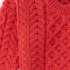 Pull Enfant Supersoft Col Rond Rouge Aran Woollen Mills