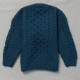 Aran Woollen Mills Child Supersoft Round Neck Blue Sweater