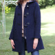 London Tradition Fiona Mid-blue Zipped Duffle Coat