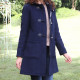 Duffle Coat Fiona Zippé Mid-blue London Tradition