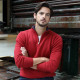Best Yarn Red 1/2 Zip Collar Sweater