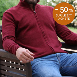 Celtic Alliance Zipped Burgundy Cardigan