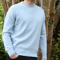 Best Yarn Azure Blue Round Neck Sweater