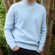 Best Yarn Azure Blue Round Neck Sweater