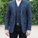 Emerald Isle Weaving Blue Blended Wool Jacket