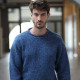 Aran Woolen Mills Blue Donegal Sweater