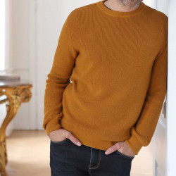 Out Of Ireland Liam Mustard Round Neck Sweater