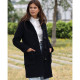 London Tradition Navy Houndstooth Duffle coat