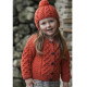 Aran Woollen Mills Children Red Supersoft Cardigan
