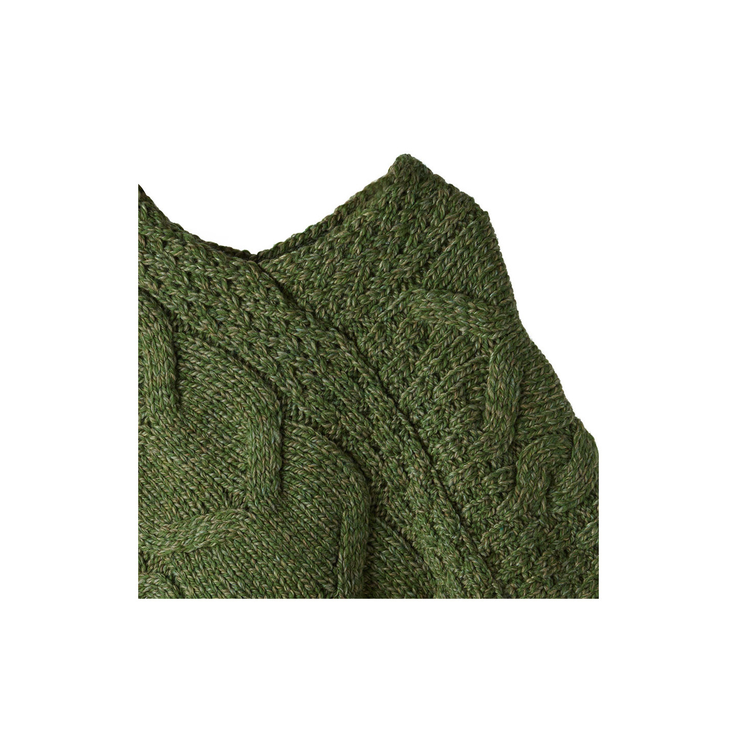Poncho Enfant Vert Aran Woollen Mills