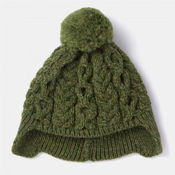 Aran Woollen Mills Children Supersoft Green Beanie