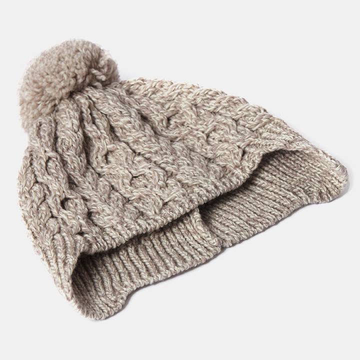 Aran Woollen Mills Children Supersoft Beige Beanie