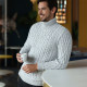 Aran Woolen Mills Gray Turtleneck Sweater