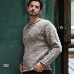 Pull Donegal Beige Aran Woollen Mills