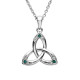 Shanore Green Trinity Knot Pendant