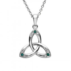 Pendentif Trinity Knot Vert Shanore