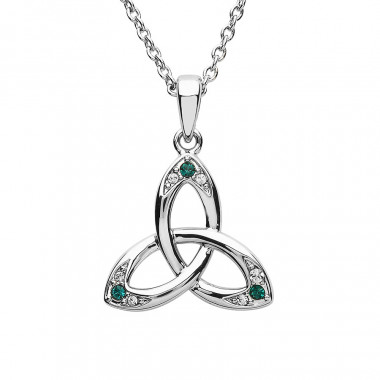 Pendentif Trinity Knot Vert Shanore