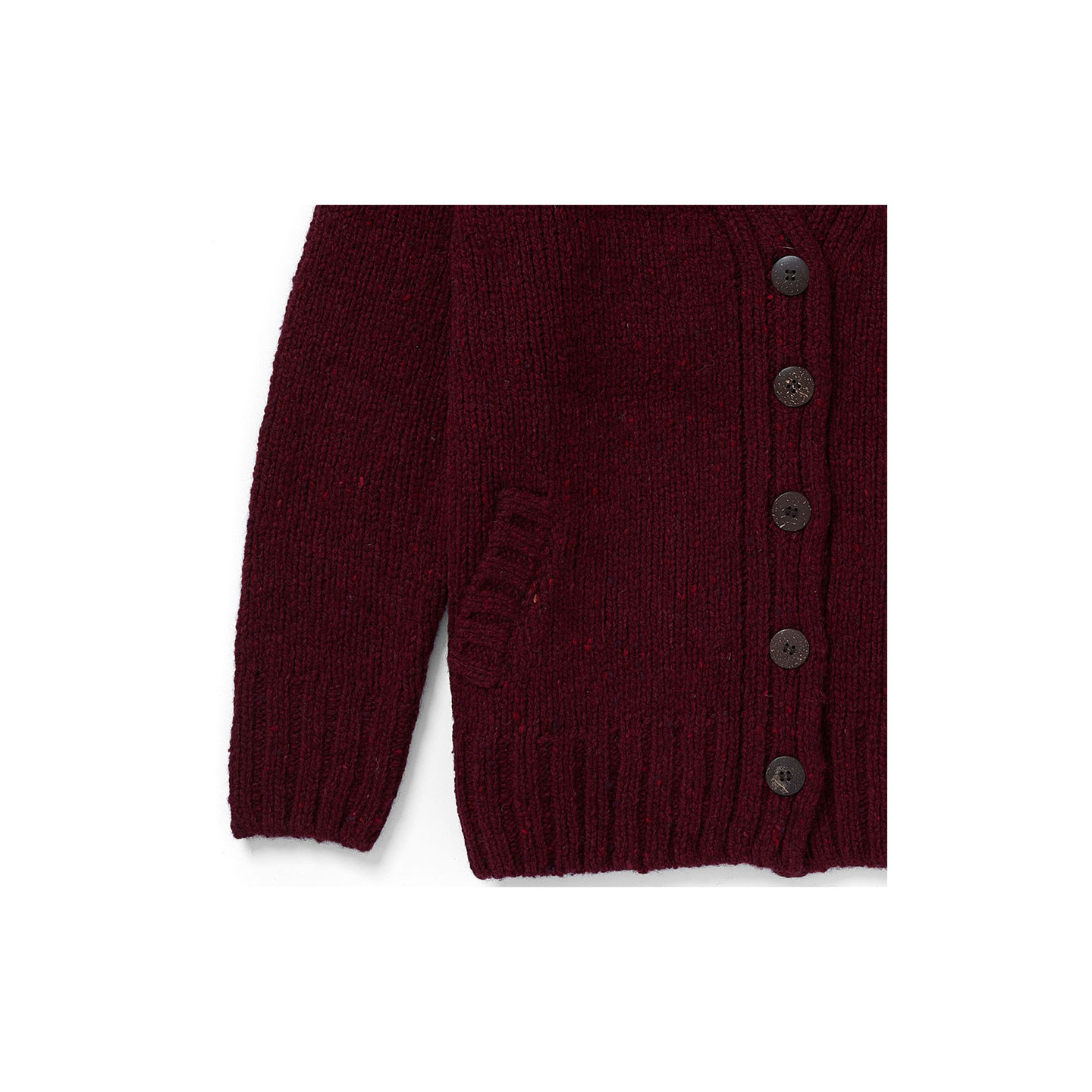 Cardigan Donegal Prune Aran Woollen Mills