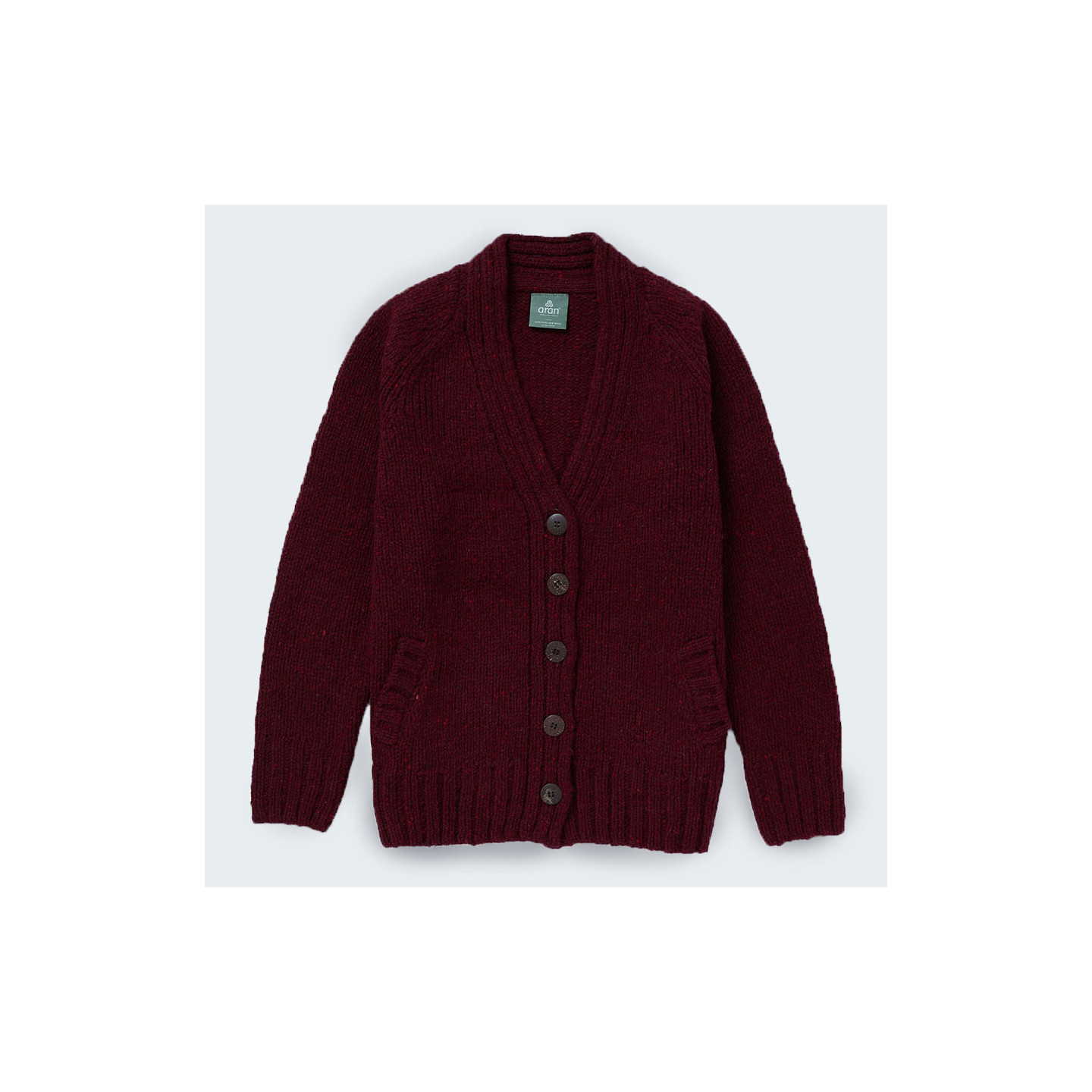 Aran Woollen Mills Donegal Prune Cardigan