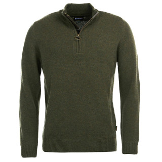 Barbour Holden 1/2 zip Olive Sweater