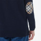 Pull Pendle Col Rond Navy Barbour