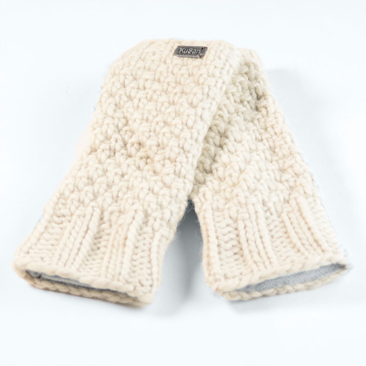 Kusan Beige Mittens