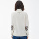 Pull Pendle Col Roulé Ecru Barbour