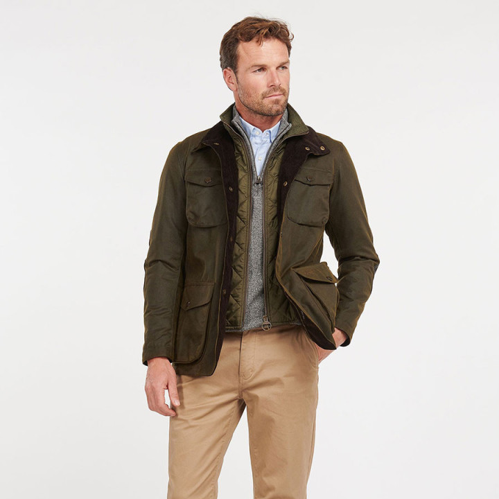 Veste Wax Ogston Olive Barbour