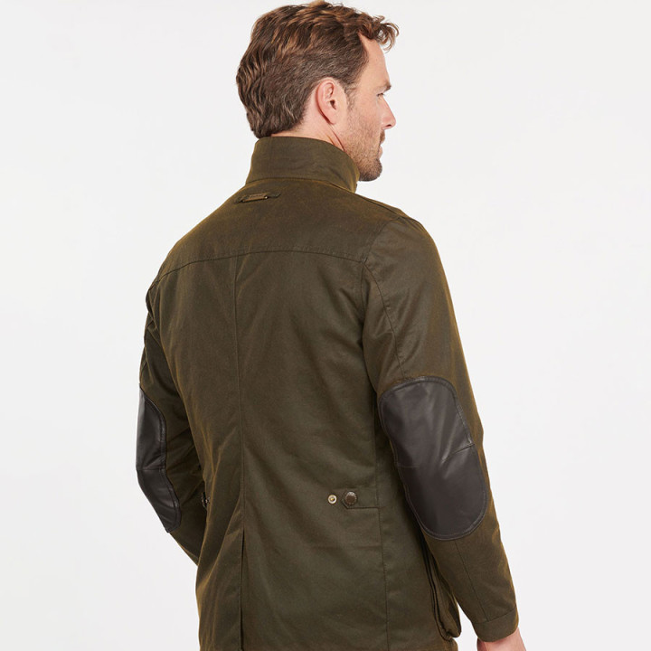 Barbour Ogston Olive Wax Jacket