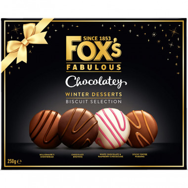 Box Winter Chocolate Biscuits Dessert Fox 250g