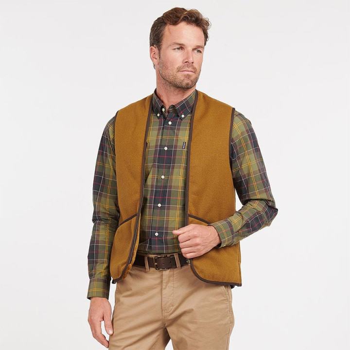 Doublure Warm Pile Zippée Marron Barbour