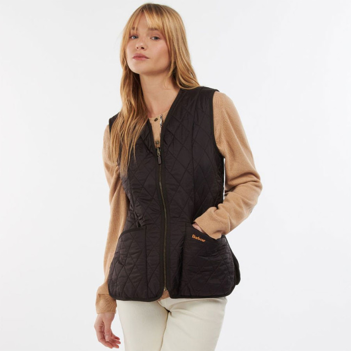 Barbour Betty Fleece Zipped Brown Liner