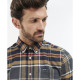 Barbour Ronan Grey Marl Check Shirt