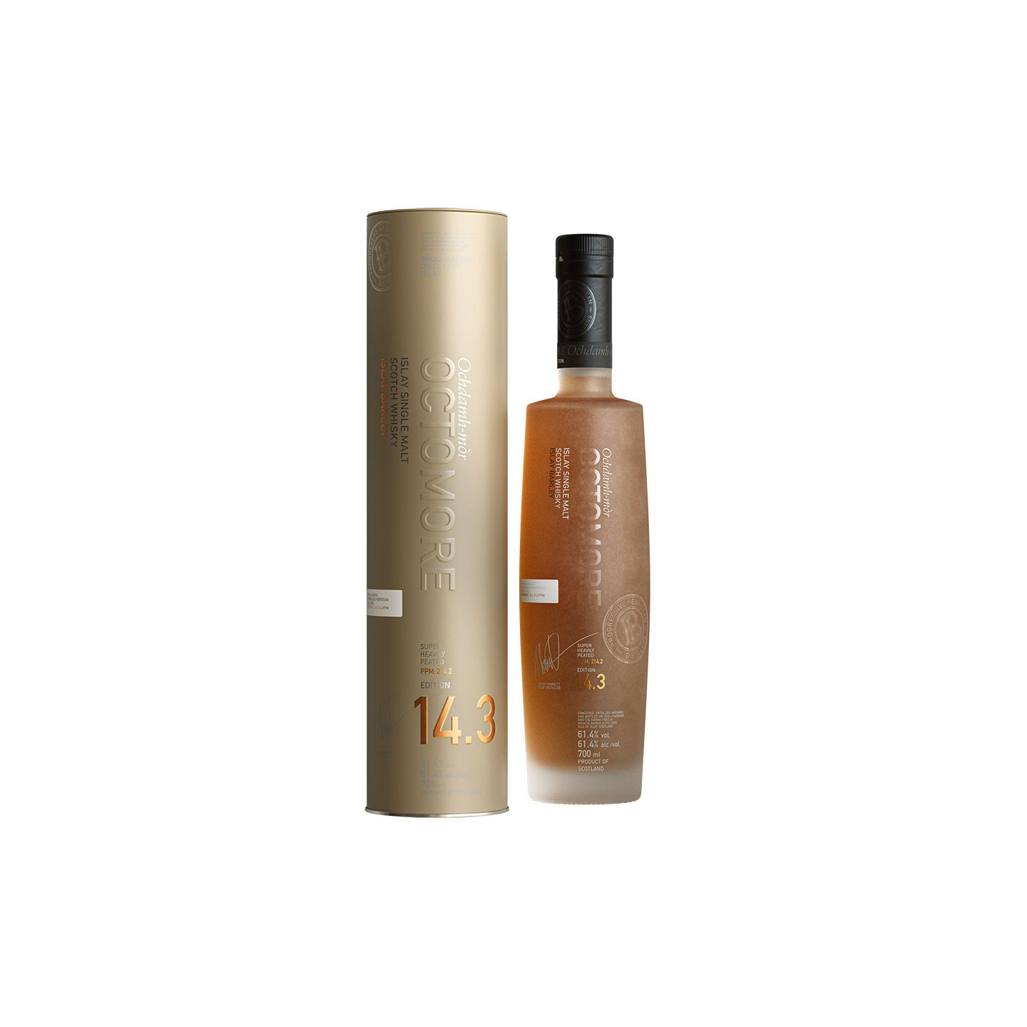 ウイスキー OCTOMORE 14.3 ISLAY BARLEY Octomore 14.3 70cl 61.4° - Le Comptoir Irlandais