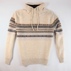 Out of Ireland Ecru Striped Alex Sweater