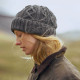 Aran Woolen Mills Diamond Grey Beanie